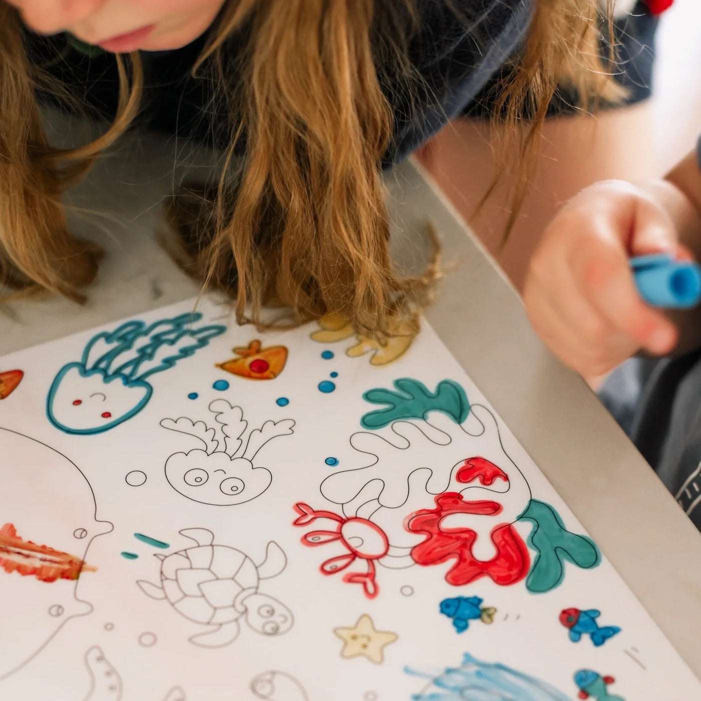 Reusable Scribble Mat - Ocean-Bandicute